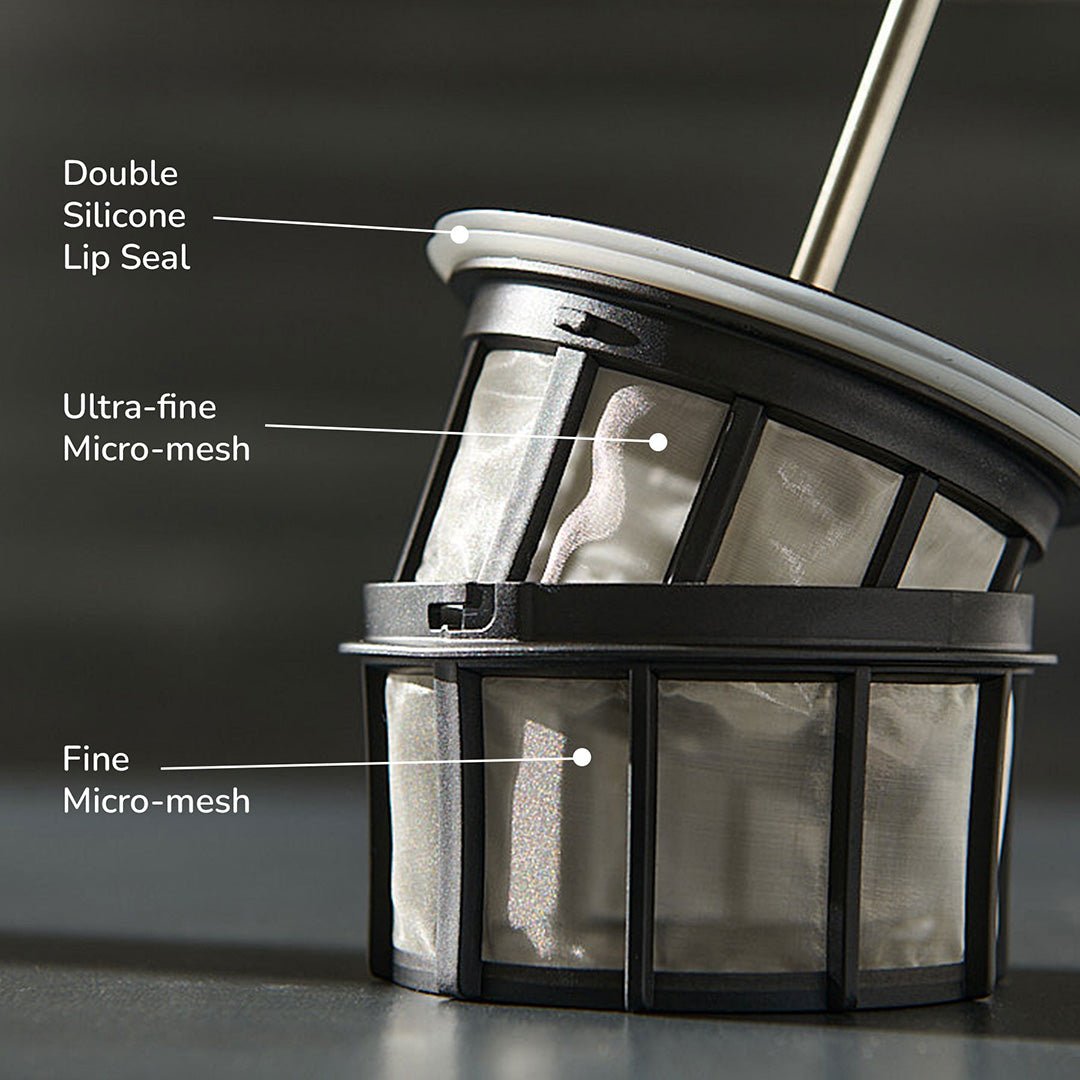 ESPRO P5 French Press Coffee Maker - Polished (32oz / 946ml) - Indigo Coffee Project