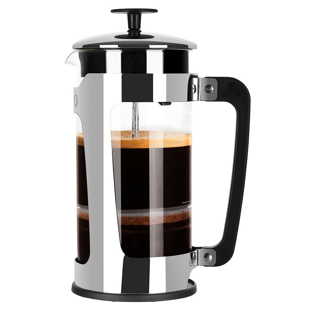 ESPRO P5 French Press Coffee Maker - Polished (32oz / 946ml) - Indigo Coffee Project
