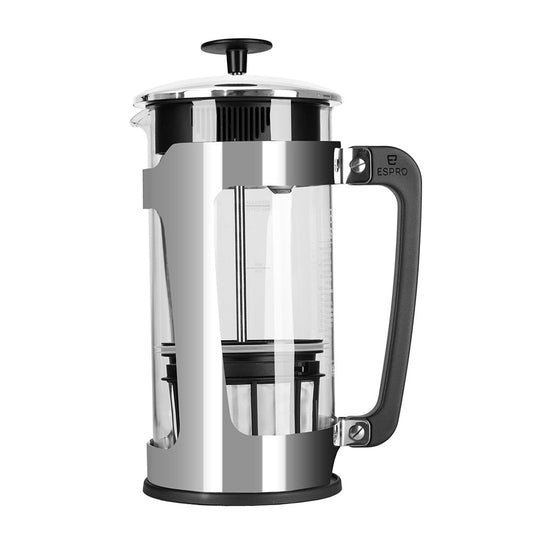 ESPRO P5 French Press Coffee Maker - Polished (32oz / 946ml) - Indigo Coffee Project