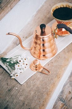 Hario V60 Buono Copper Drip Kettle - Indigo Coffee Project