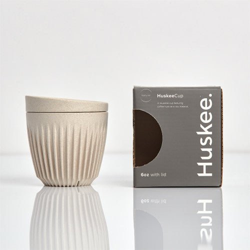 Huskee 6oz Cup & Lid - Sustainable Coffee Cup - Indigo Coffee Project