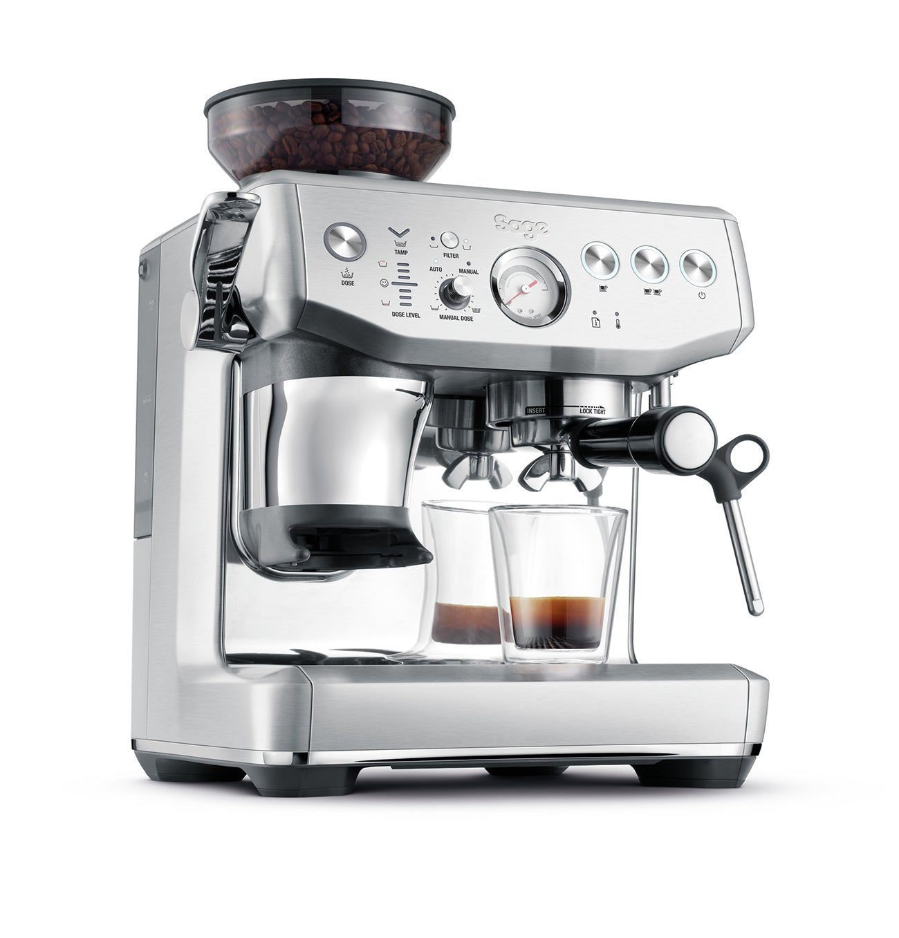 Sage Barista Express Impress Espresso Machine (Stainless Steel) - Indigo Coffee Project