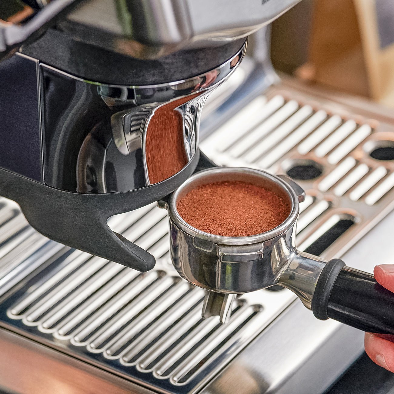 Sage Barista Express Impress Espresso Machine (Stainless Steel) - Indigo Coffee Project