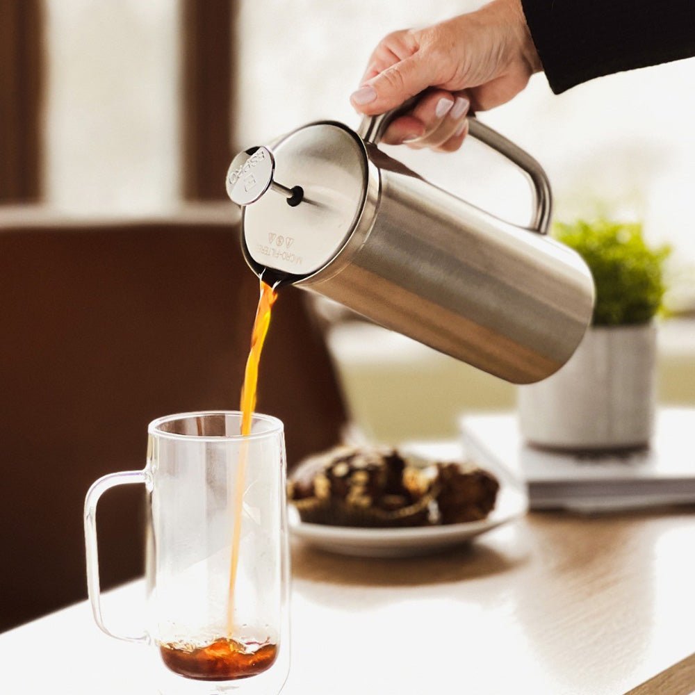 ESPRO P7 French Press Coffee Maker - Brushed (18oz / 532ml) - Indigo Coffee Project