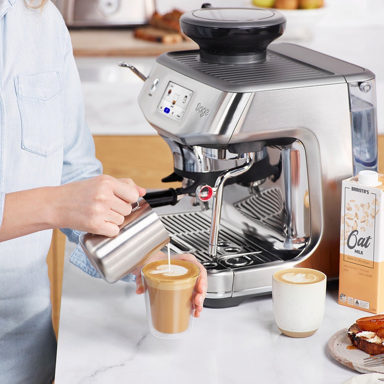 Sage Barista Touch Impress (Brushed Stainless Steel) - Indigo Coffee Project